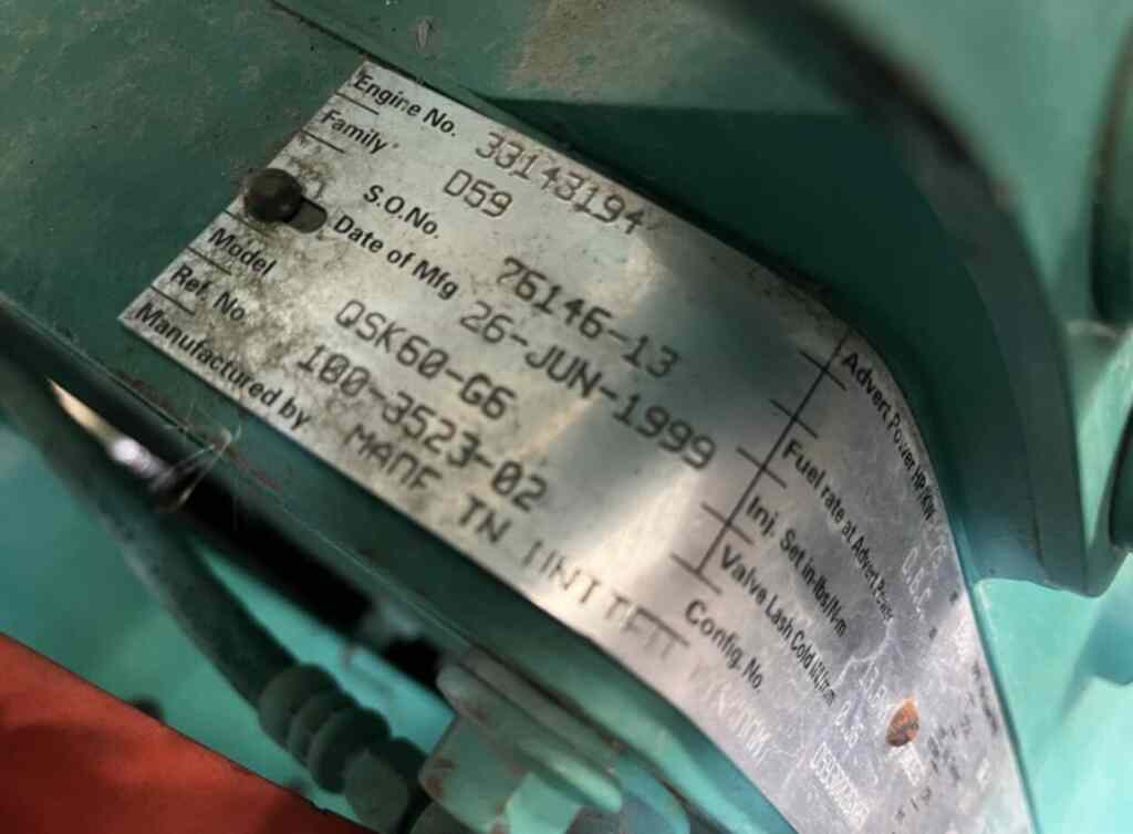 Cummins DQKC QSK60-G6 Standby Diesel Generator - Tier 1